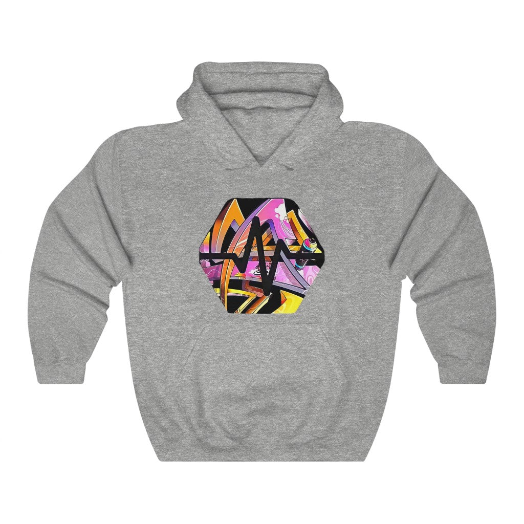 PulseChain Graffiti #6 Unisex Heavy Blend Hooded Sweatshirt