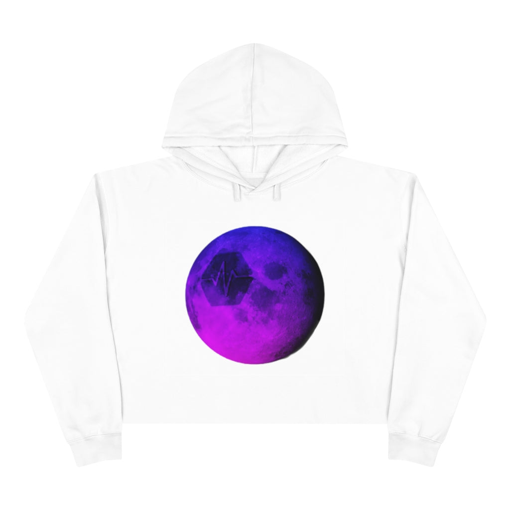 Pulse To The Moon Women's Crop Hoodie