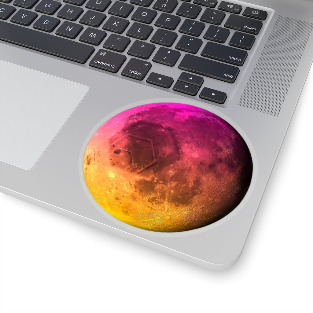 HEX To The Moon Kiss-Cut Stickers