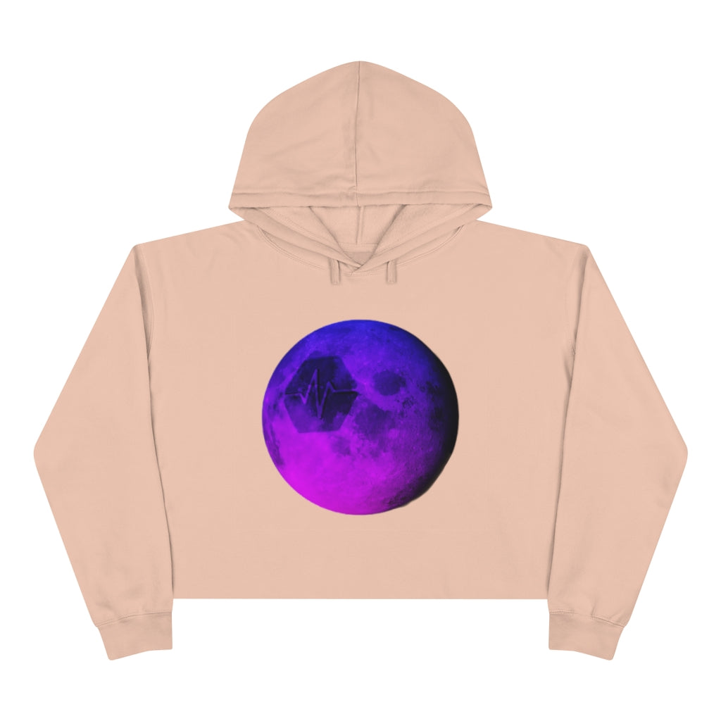 Pulse To The Moon Women's Crop Hoodie