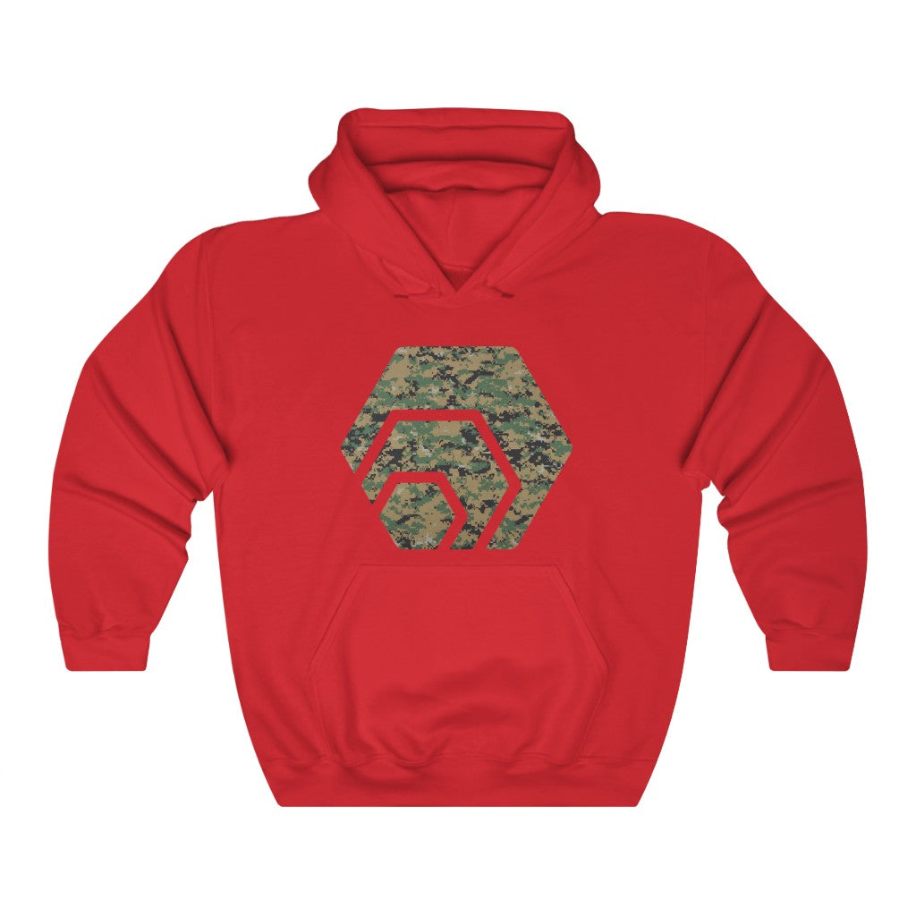 HEX Marine Camouflage Unisex Heavy Blend Hooded Sweatshirt