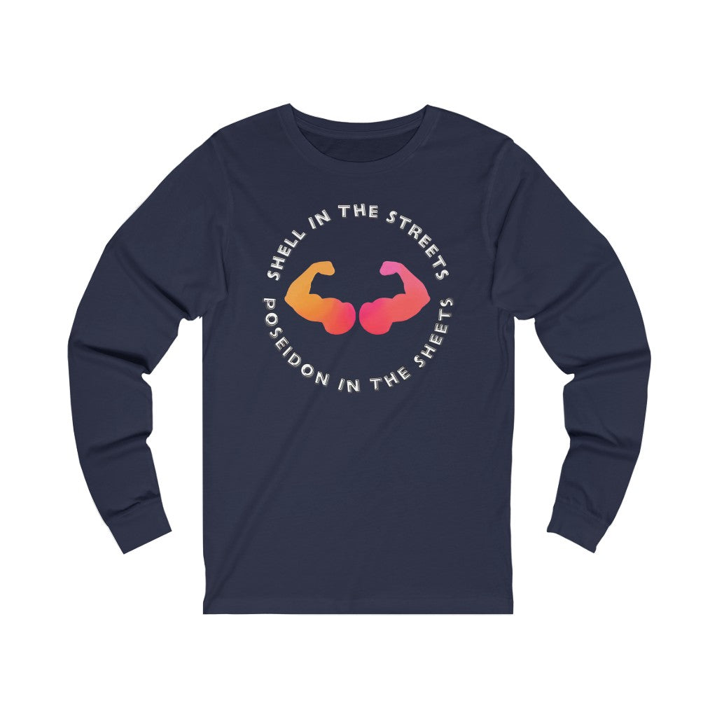 Poseidon In The Sheets HEX Unisex Jersey Long Sleeve Tee