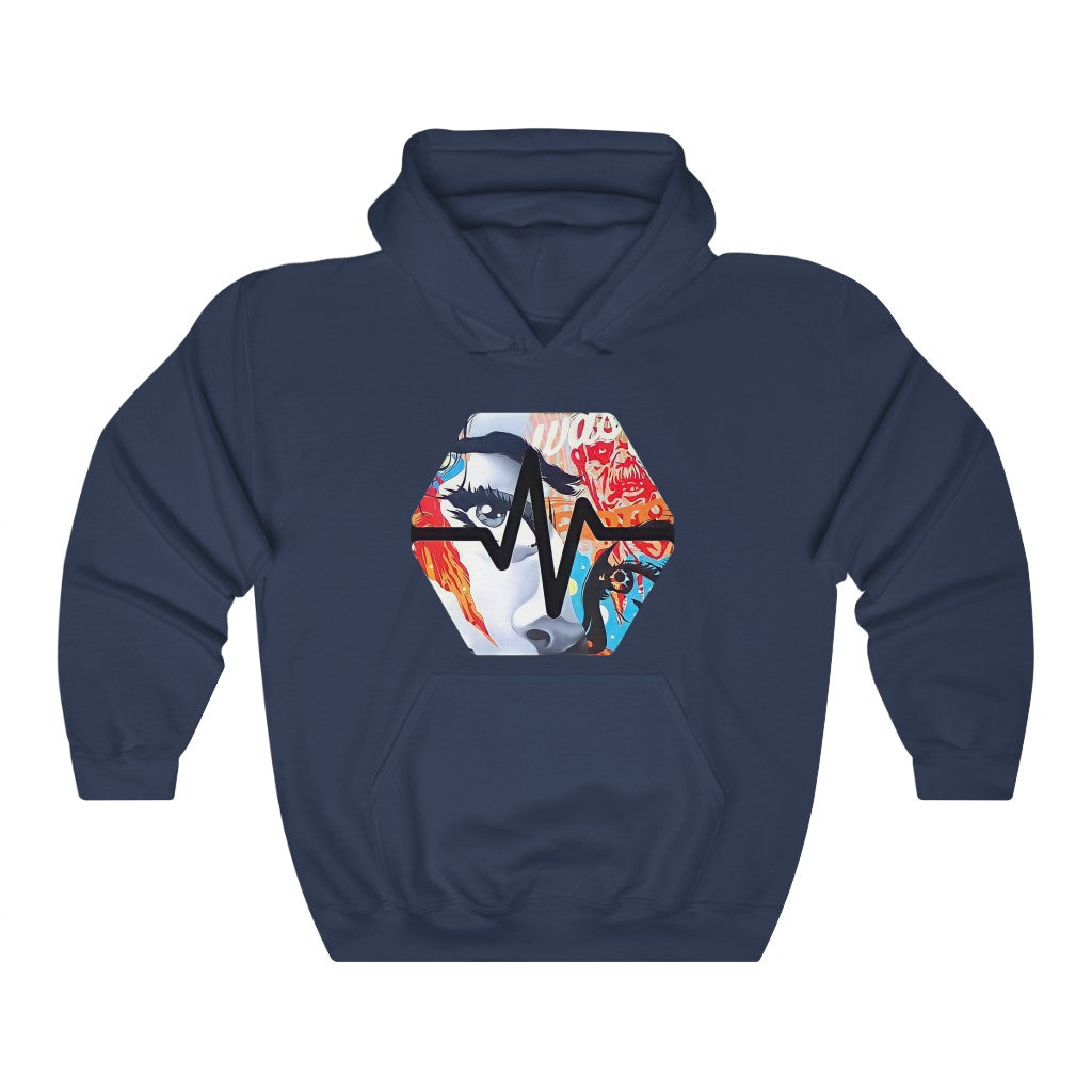 PulseChain Graffiti #3 Unisex Heavy Blend Hooded Sweatshirt