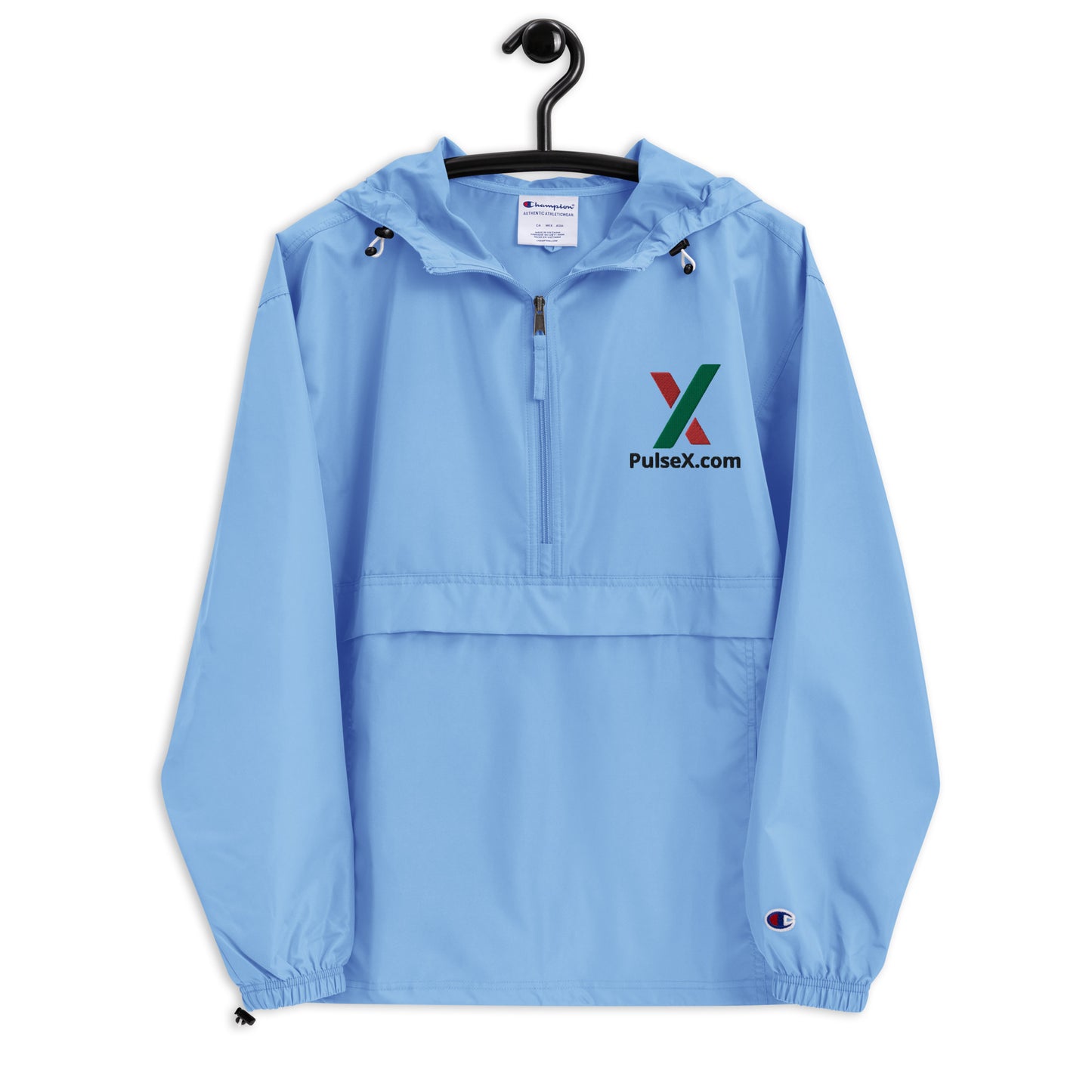 PulseX.com Embroidered Packable Jacket
