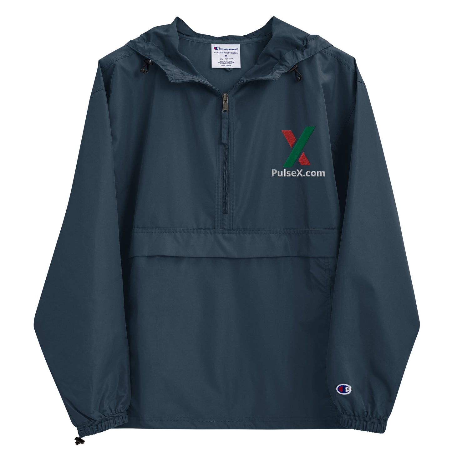 PulseX.com Embroidered Packable Jacket
