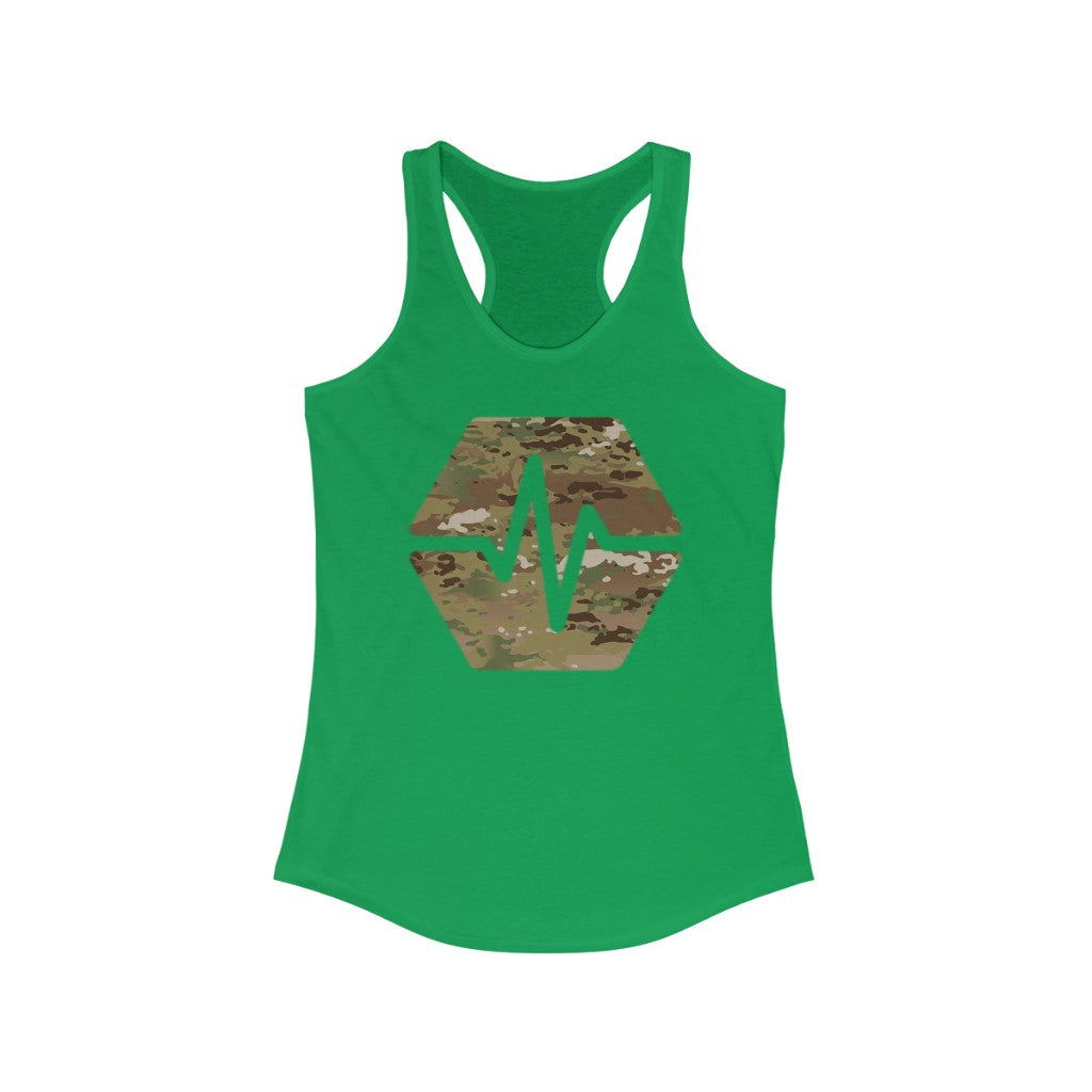 PulseChain Army Camouflage Women's Ideal Racerback Tank
