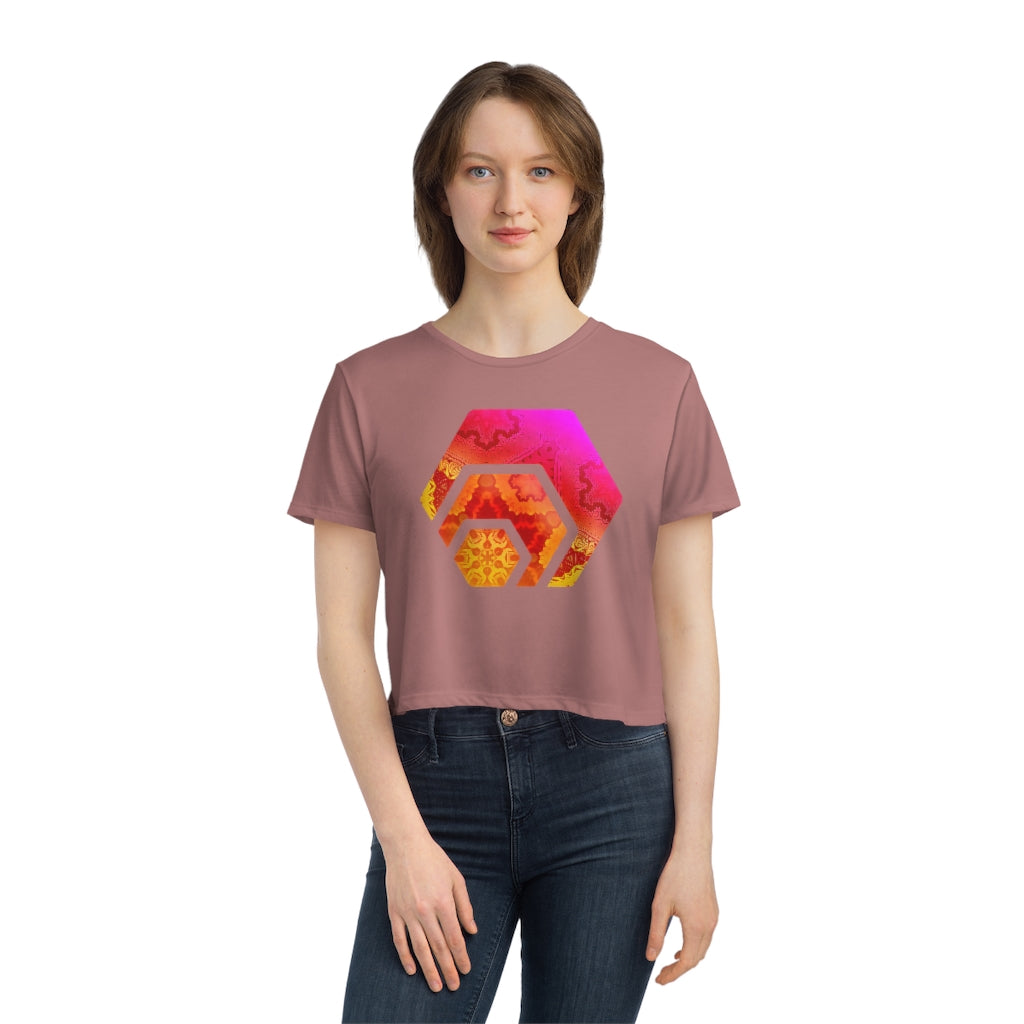 HEX Magic Carpet Ride Women's Flowy Cropped Tee