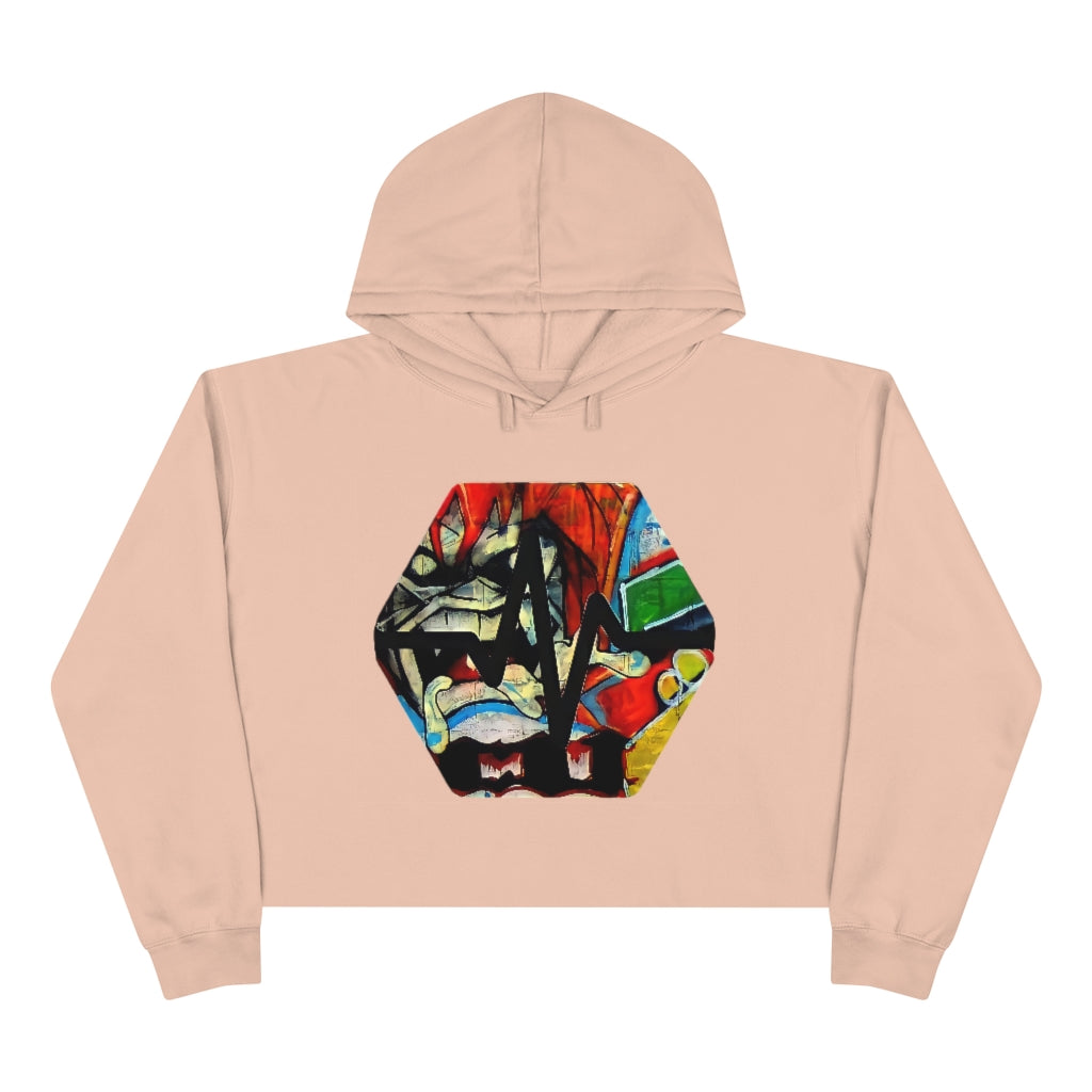 PulseChain Graffiti #2 Women's Crop Hoodie