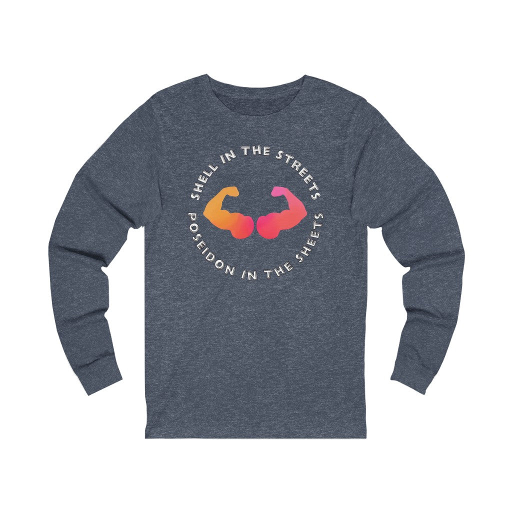 Poseidon In The Sheets HEX Unisex Jersey Long Sleeve Tee