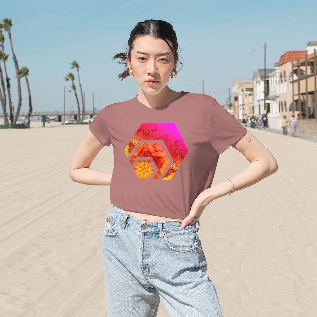 HEX Magic Carpet Ride Women's Flowy Cropped Tee