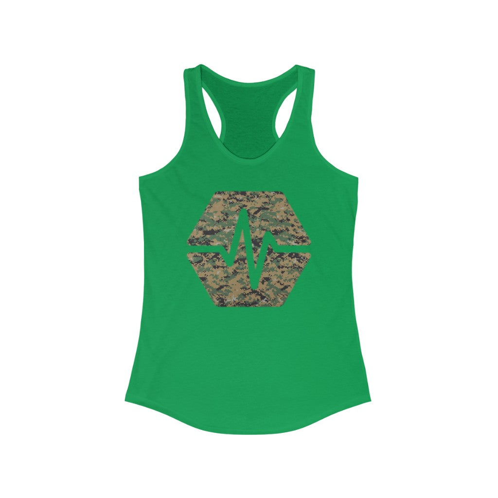 PulseChain Marine Camouflage Women's Ideal Racerback Tank