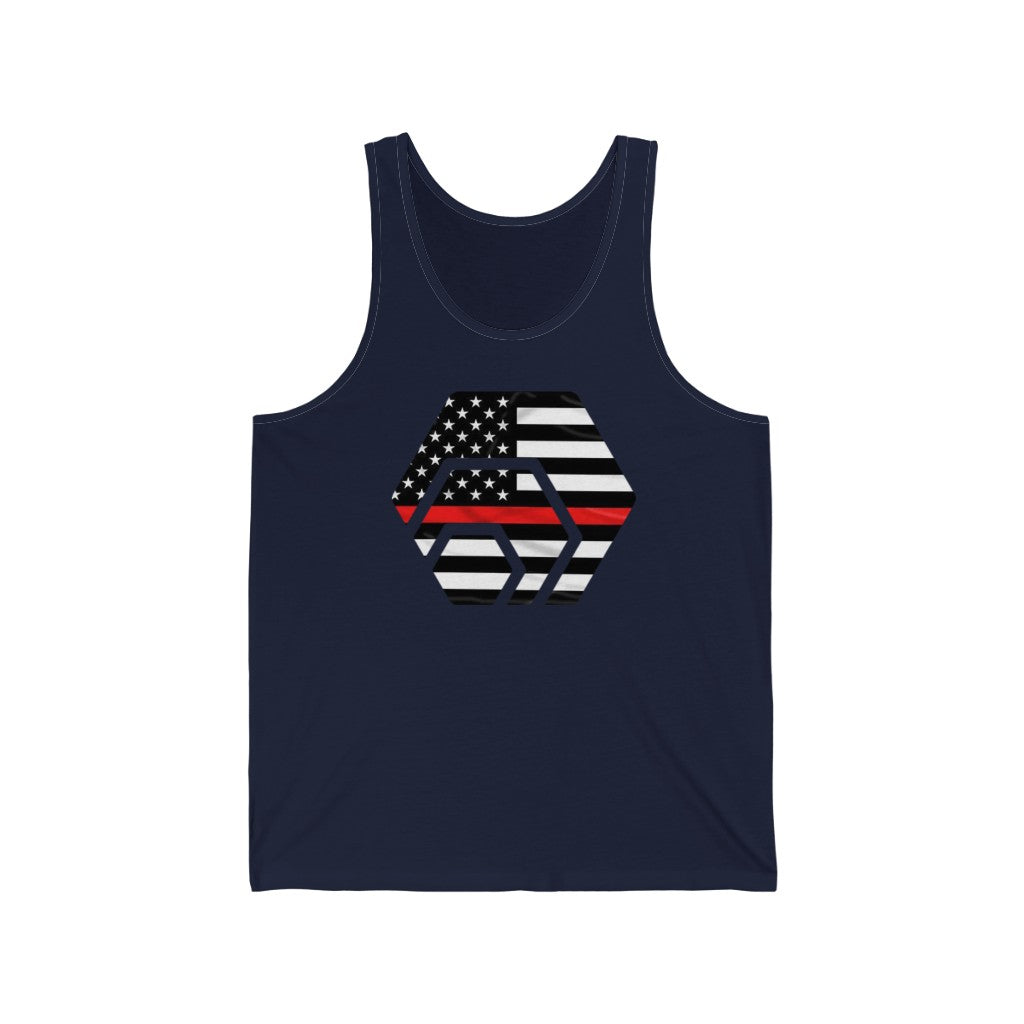 HEX Thin Red Line Unisex Jersey Tank