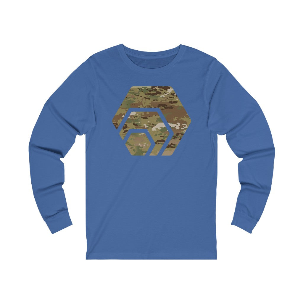 Hex Army Camouflage Unisex Jersey Long Sleeve Tee