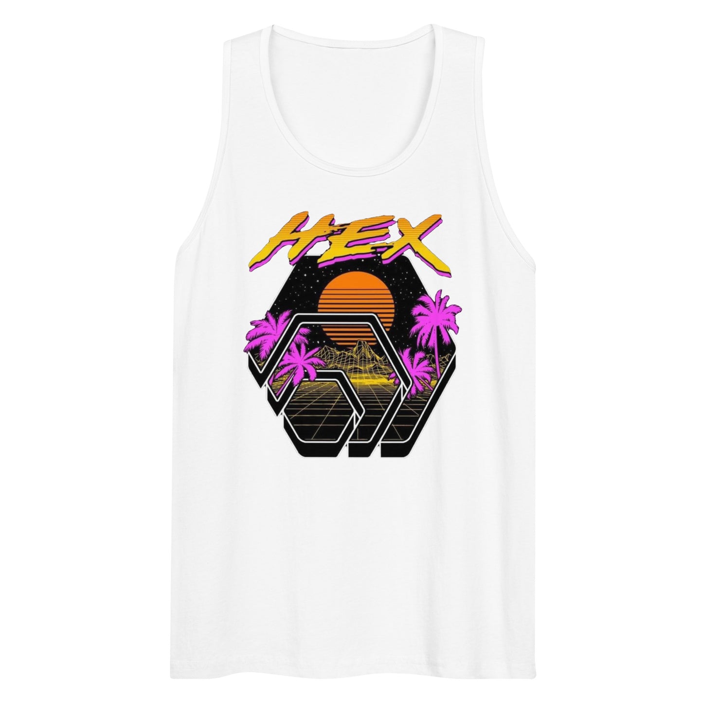 Tropical HEX Men’s Premium Tank Top