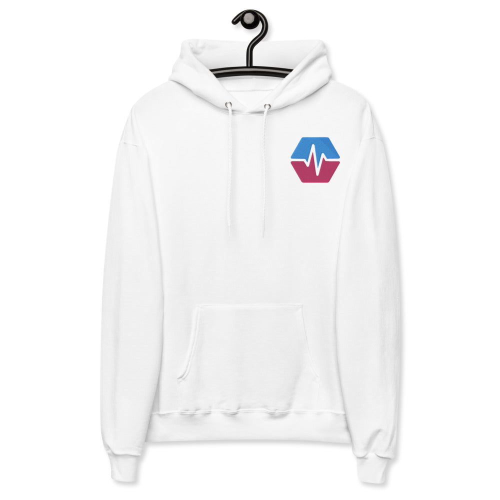 PulseChain Unisex Fleece Hoodie - Embroidered