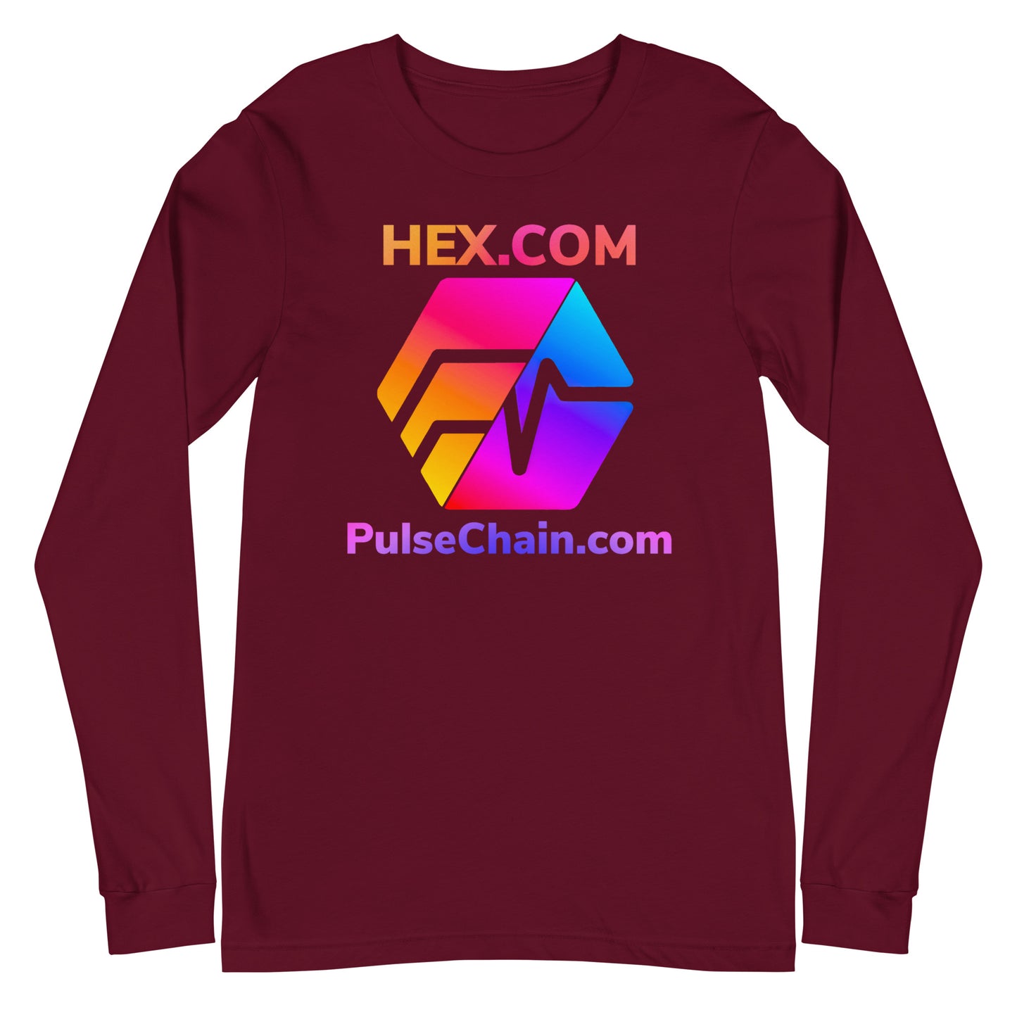 HEX.COM/Pulsechain.com Unisex Long Sleeve Tee