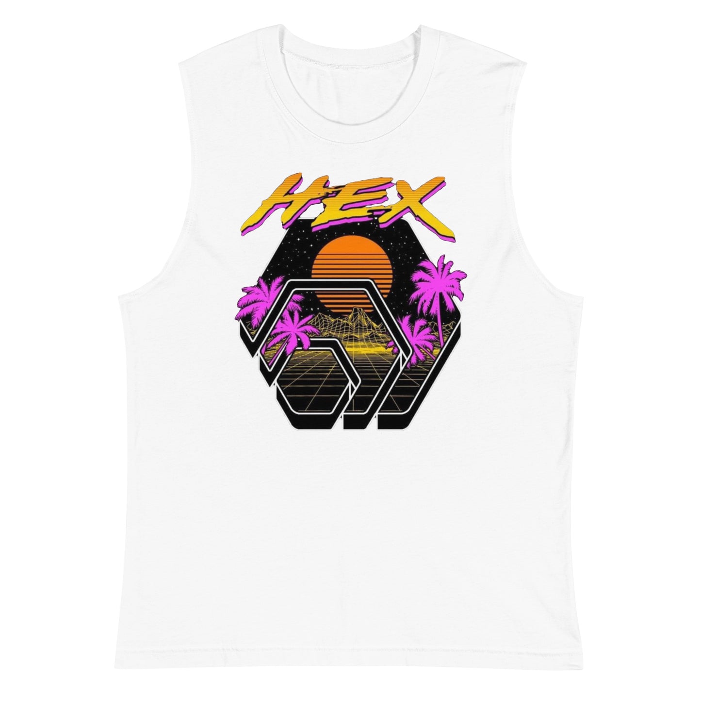Tropical HEX Unisex Muscle Shirt