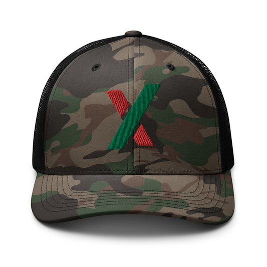 PulseX Camouflage Trucker Hat (Embroidered)