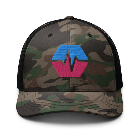 PulseChain Camouflage Trucker Hat (Embroidered)