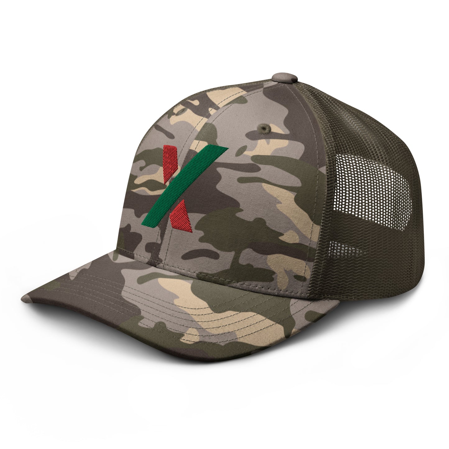 PulseX Camouflage Trucker Hat (Embroidered)