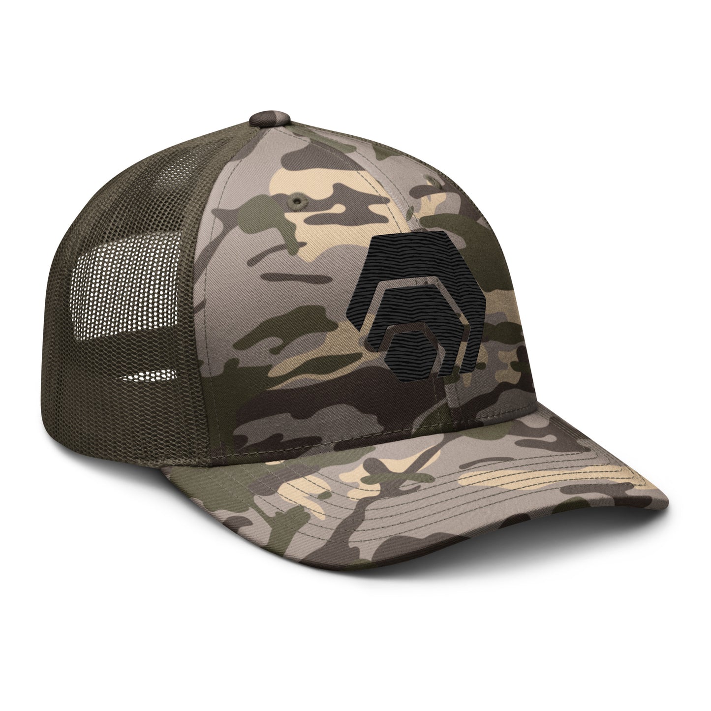 HEX Camouflage Trucker Hat (Embroidered)