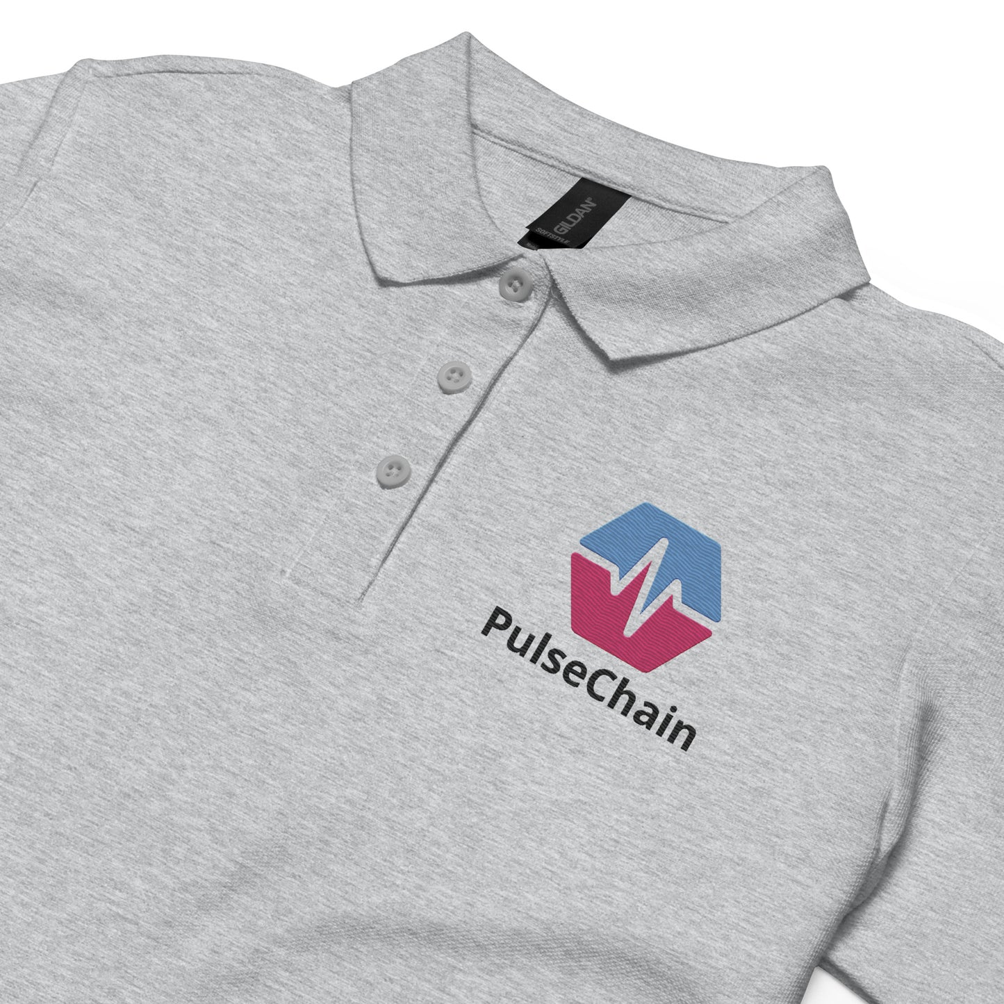 PulseChain Women’s Pique Polo Shirt (Embroidered)