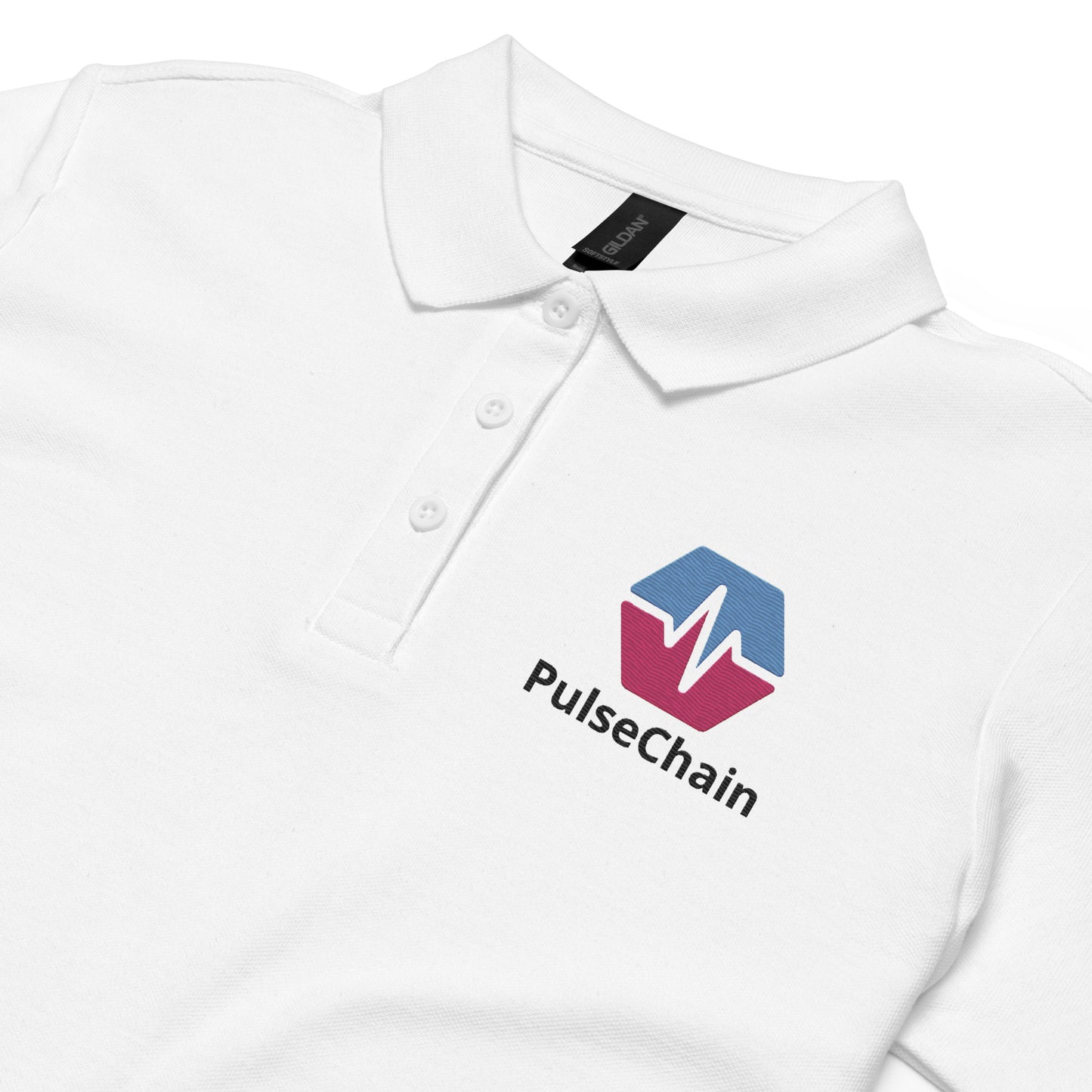 PulseChain Women’s Pique Polo Shirt (Embroidered)
