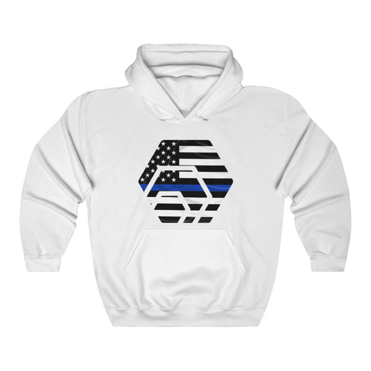 HEX Thin Blue Line Unisex Heavy Blend Hooded Sweatshirt