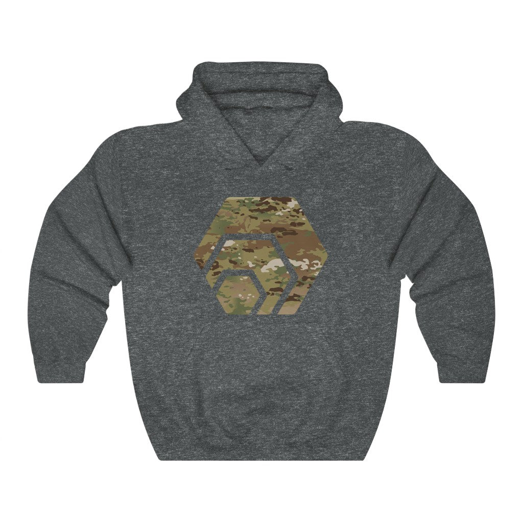 HEX Army Camouflage Unisex Blend Hooded Sweatshirt