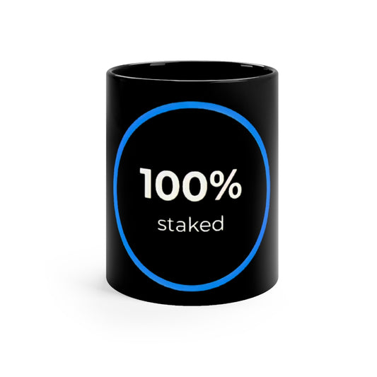 HEX 100% Staked Black mug 11oz