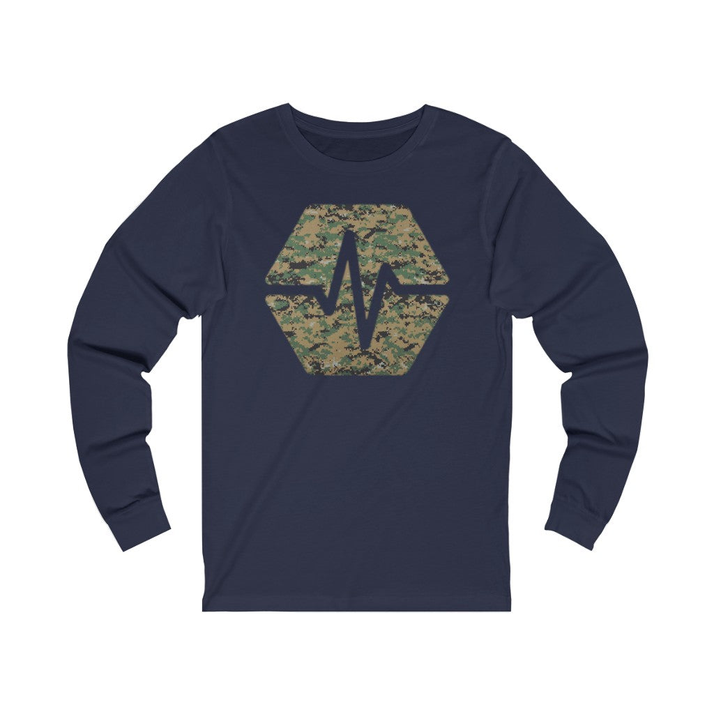 PulseChain Marine Camouflage Unisex Jersey Long Sleeve Tee