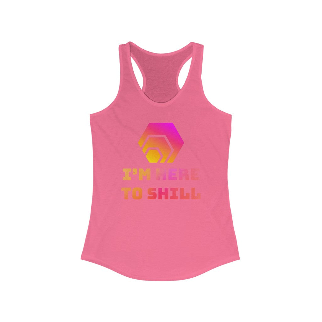 HEX I'm Here to Shill Women's Ideal Racerback Tank