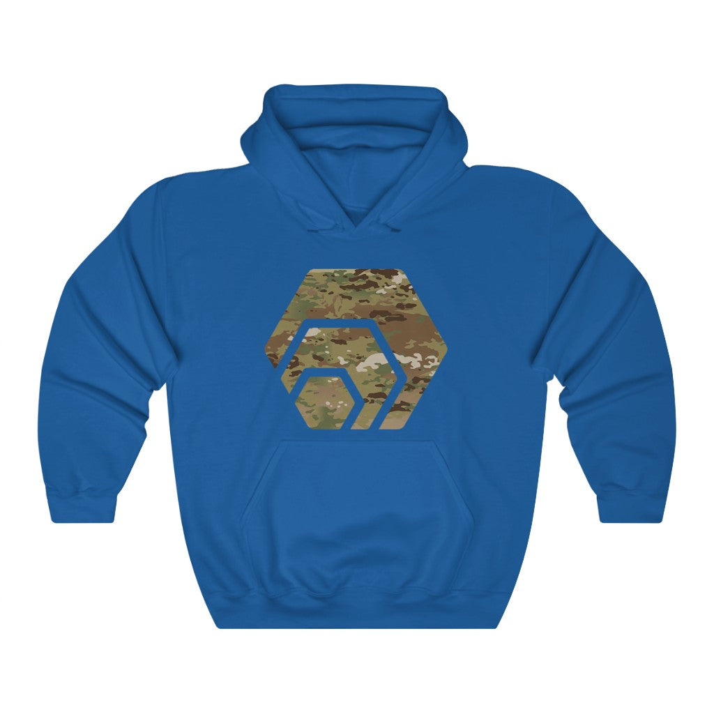 HEX Army Camouflage Unisex Blend Hooded Sweatshirt