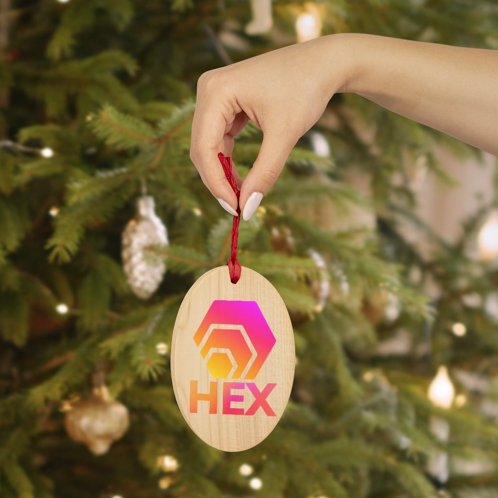 HEX Wooden Christmas Ornaments
