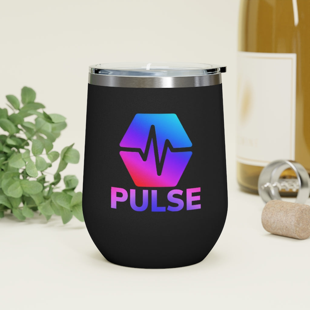 PulseChain 12oz Insulated Wine Tumbler