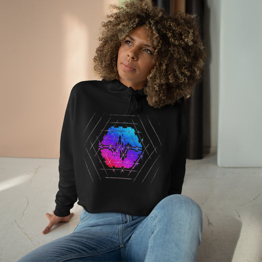 PulseChain Women's Crop Hoodie