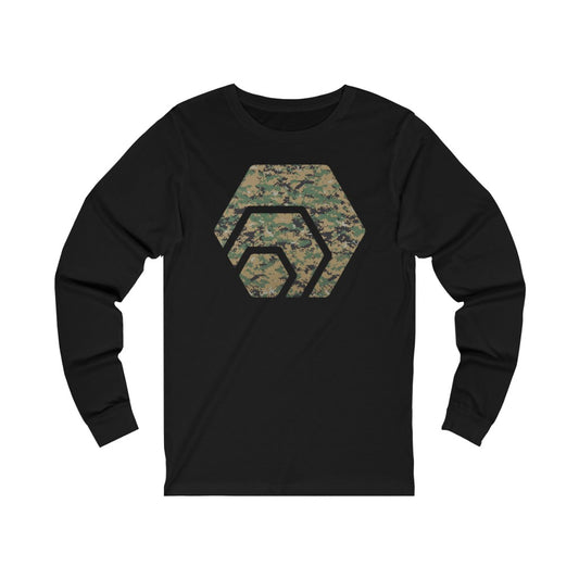 HEX Marine Camouflage Unisex Jersey Long Sleeve Tee
