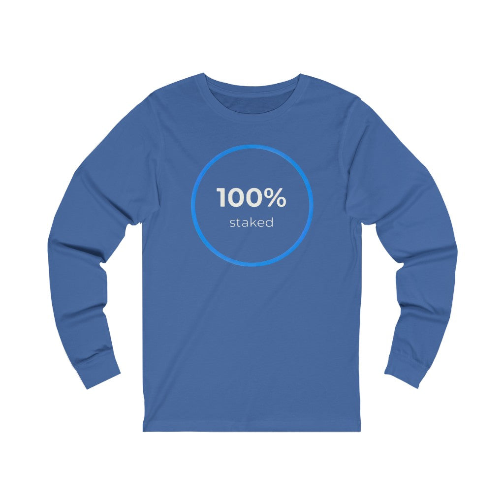 100% Staked HEX Unisex Jersey Long Sleeve Tee