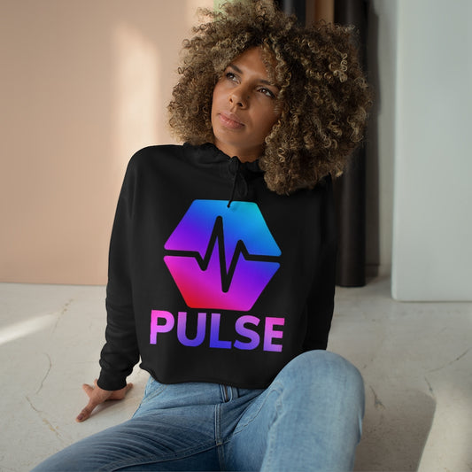 PulseChain Women's Crop Hoodie