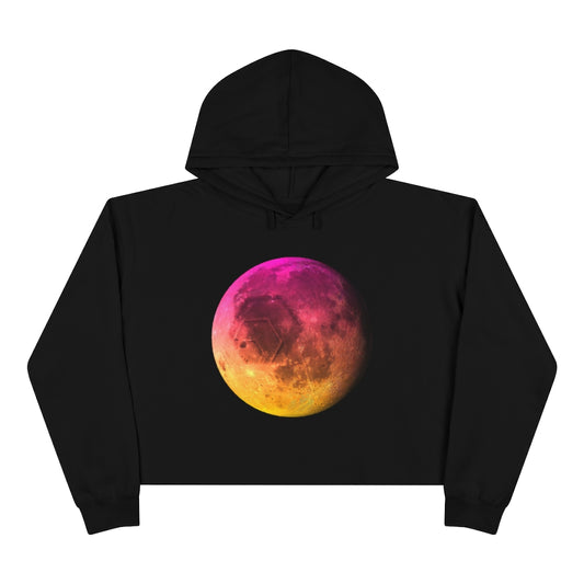 HEX To The Moon Women's Crop Hoodie