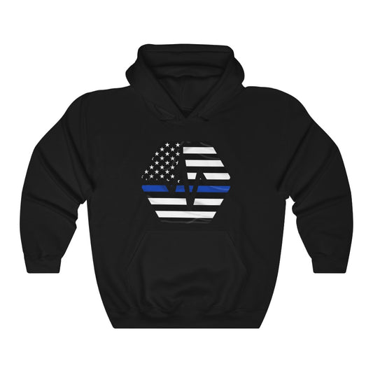 PulseChain Thin Blue Line Unisex Heavy Blend Hooded Sweatshirt