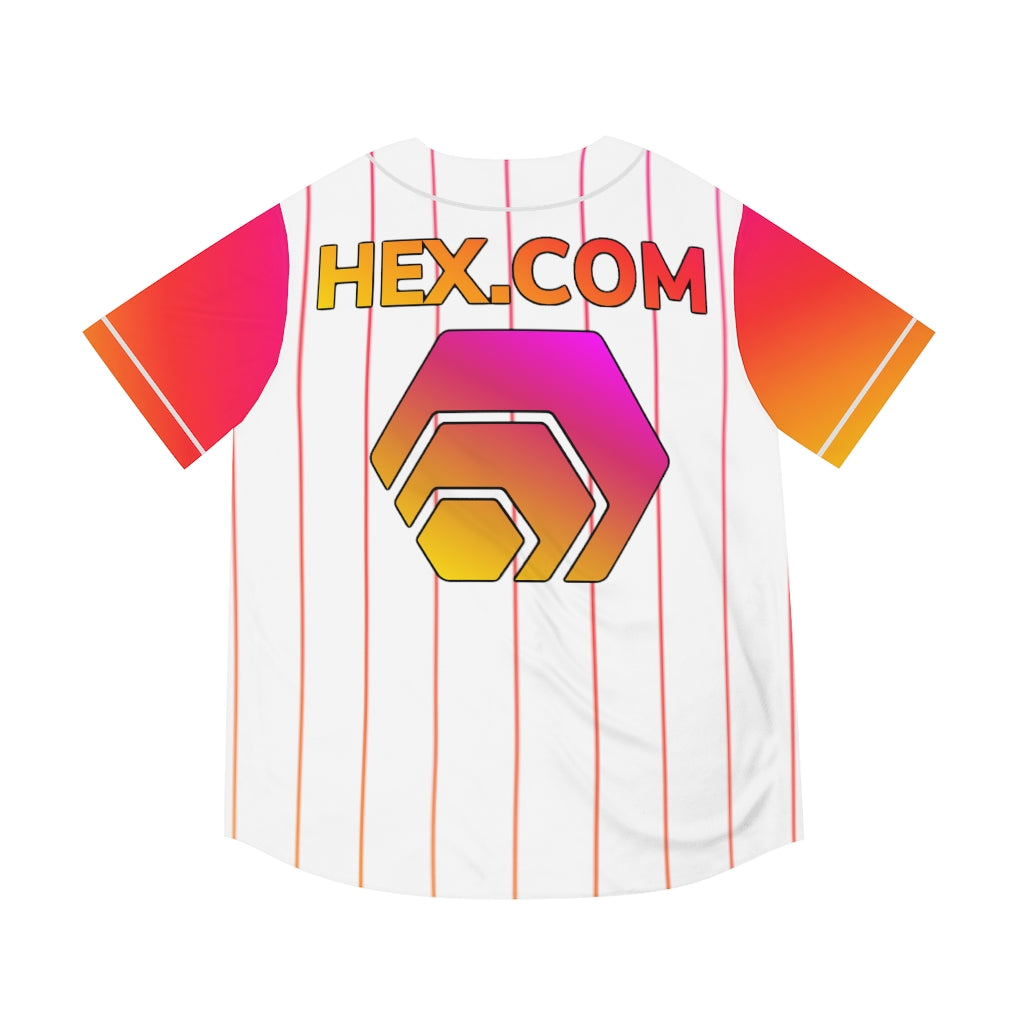 HEX Men's Baseball Jersey (White-AOP)