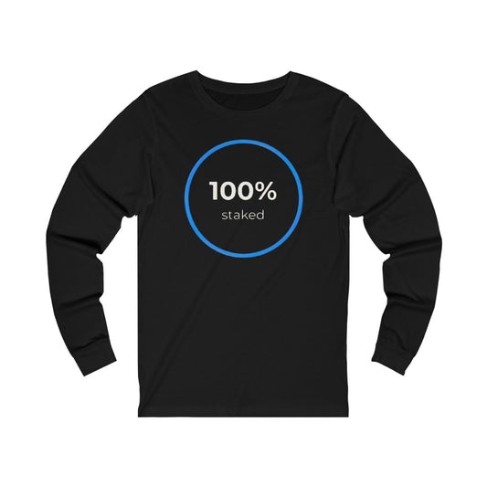 100% Staked HEX Unisex Jersey Long Sleeve Tee