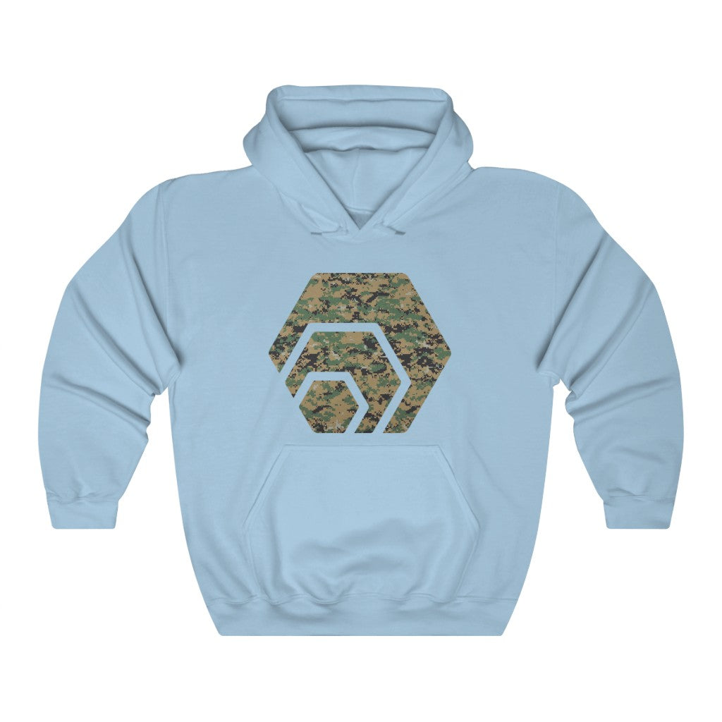 HEX Marine Camouflage Unisex Heavy Blend Hooded Sweatshirt
