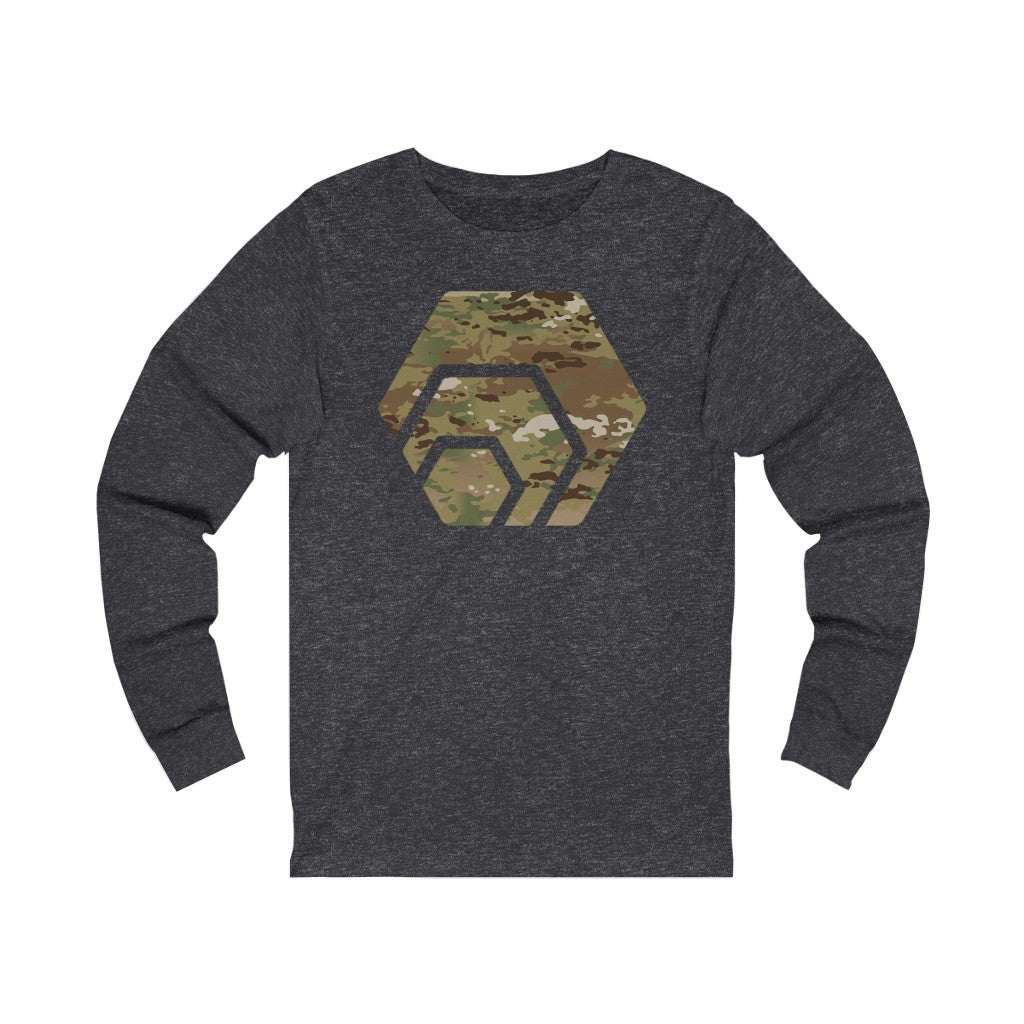 Hex Army Camouflage Unisex Jersey Long Sleeve Tee