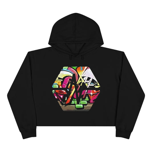 PulseChain Graffiti #4 Women's Crop Hoodie