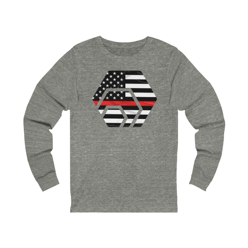 HEX Thin Red Line Unisex Jersey Long Sleeve Tee