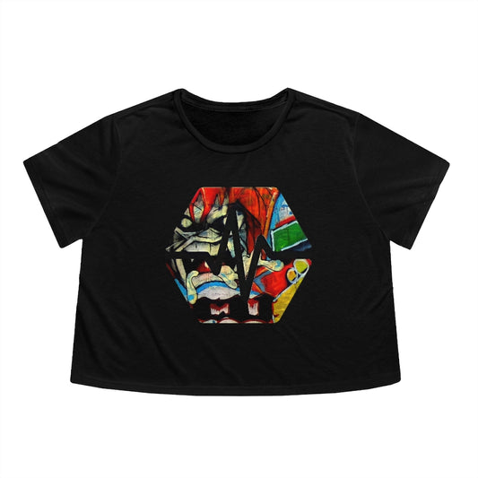 PulseChain Graffiti #2 Women's Flowy Cropped Tee