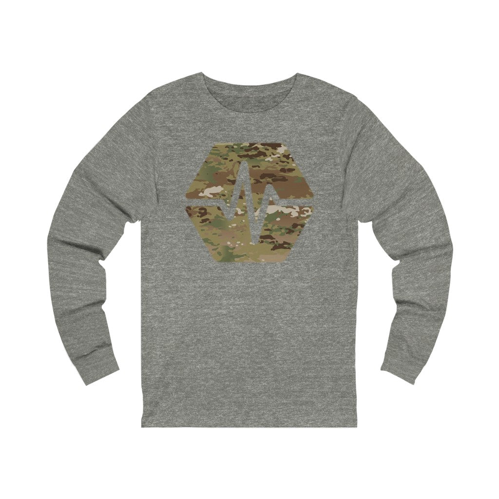 PulseChain Army Camouflage Unisex Jersey Long Sleeve Tee
