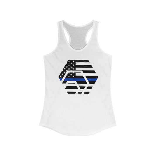 HEX Thin Blue Line Women's Ideal Racerback Tank